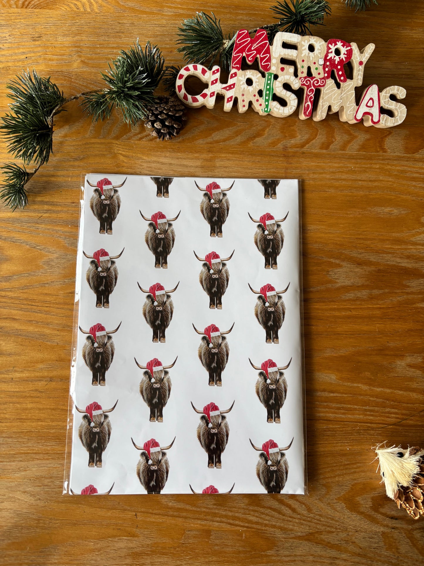Highland Cow Wrapping Paper