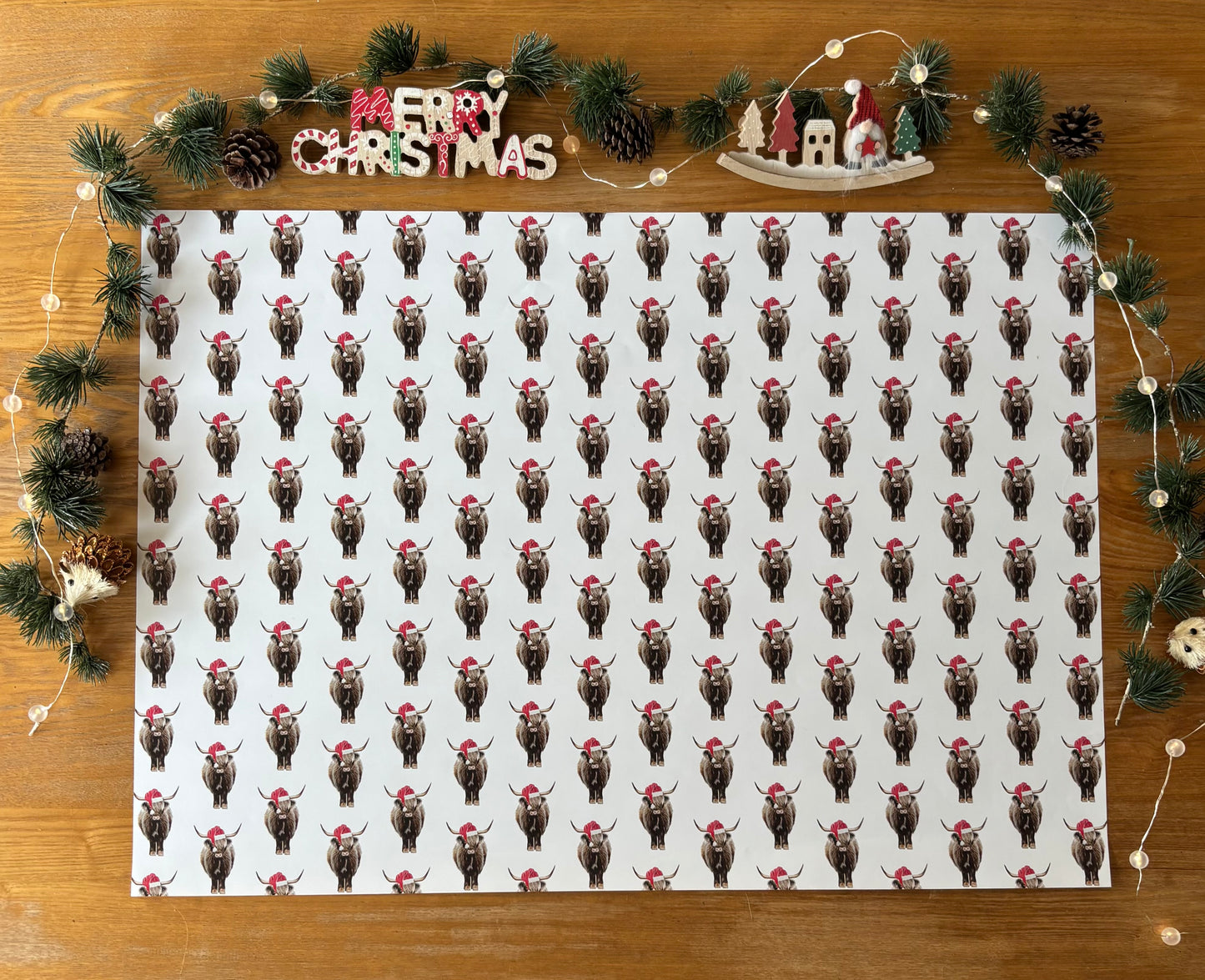 Highland Cow Wrapping Paper