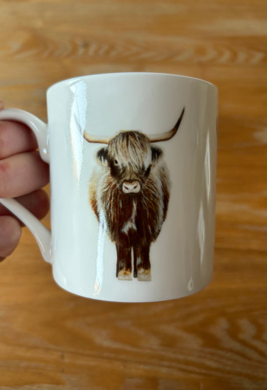Highland Cow Bone China Mug