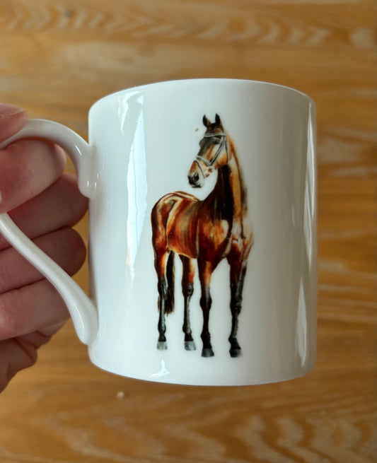 Horse Bone China Mug