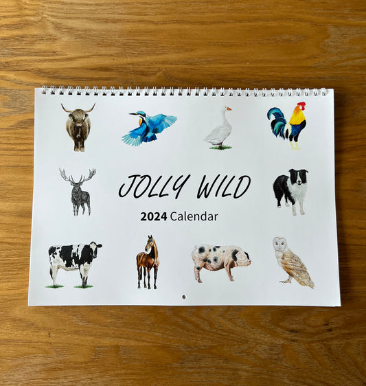 Jolly Wild Calendar 2024