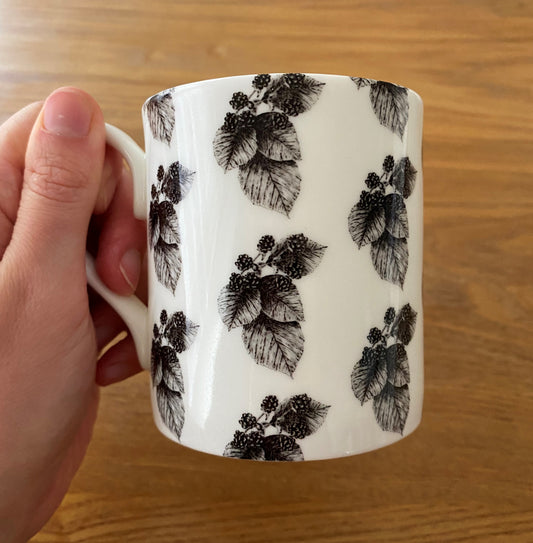 Blackberries Bone China Mug