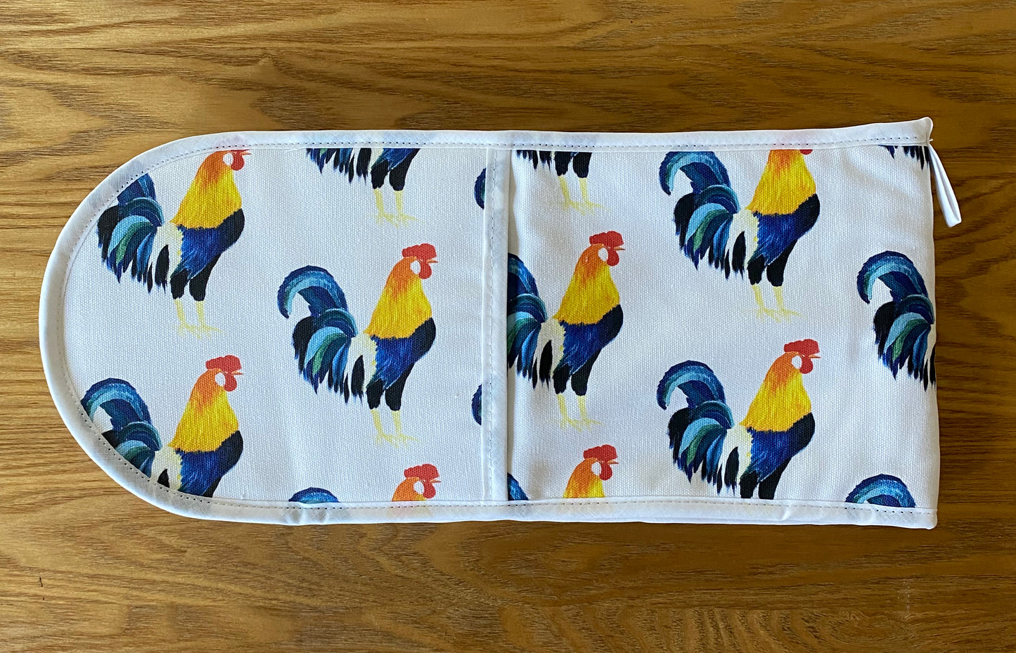 Cockerel Double Oven Gloves