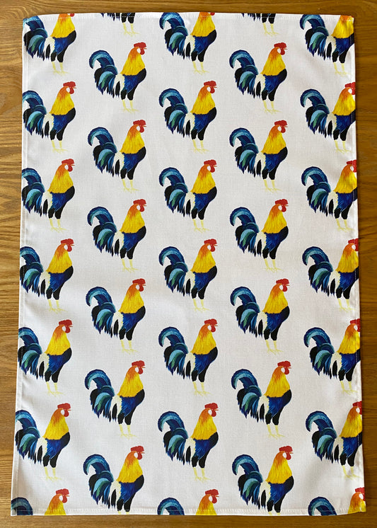 Cockerel Tea Towel