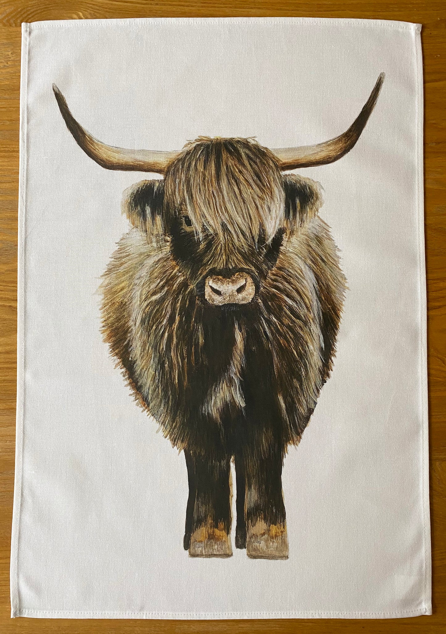 Highland Cow Single Tea Towel