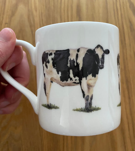 Friesian Cow Bone China Mug