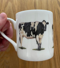 Load image into Gallery viewer, Friesian Cow Bone China Mug
