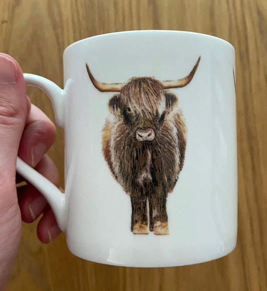 Highland Cow Bone China Mug