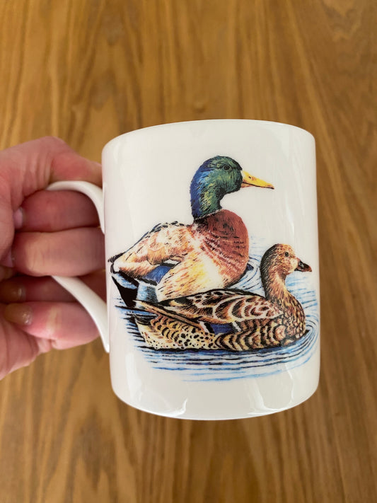 Two Ducks Bone China Mug