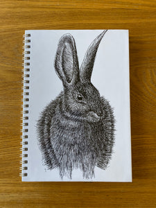 Luxury Hardback Rabbit A5 Notebook