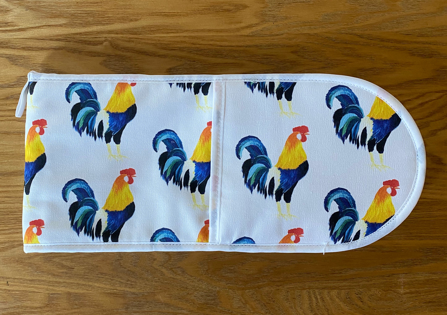 Cockerel Double Oven Gloves