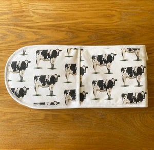 Friesian Cow Double Oven Gloves