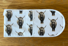 Load image into Gallery viewer, Highland Cow Double Oven Gloves NEW
