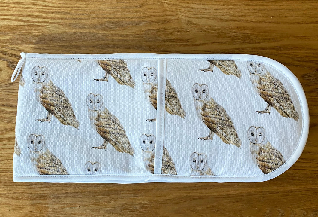 Owl Double Oven Gloves NEW